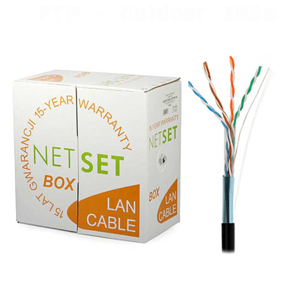 Cat5e Shielded Cable: NETSET BOX F/UTP 5e [305m], outdoor 1