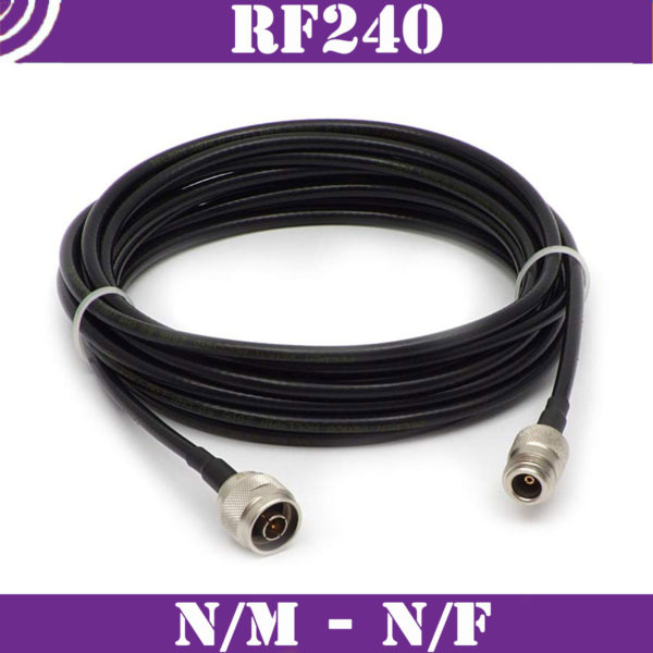 Patch cables N/m-N/f – RF240 – 50ohm 2