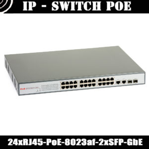 PoE Switch: ULTIPOWER 2224af (24xRJ45/PoE-802.3af, 2xRJ45-GbE/2xSFP), managed