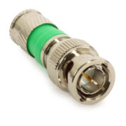 BNC Connector: Platinum (compressed on CAMSET/RG-59)