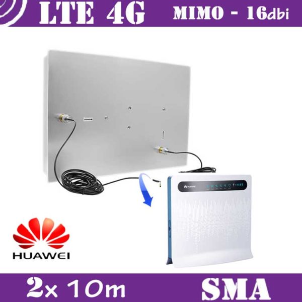 Kit LTE / 4G – Mimo Antenna 16dbi + 2x 10m cable – SMA 2