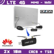 Kit LTE / 4G – Mimo Antenna 16dbi + 2x 10m cable + CRC9 / TS9 2