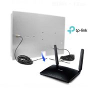 Kit LTE / 4G – Mimo Antenna 16dbi + 2x 10m cable + Router LTE TP-link 1