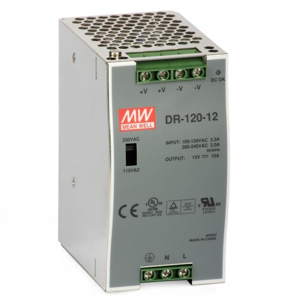 Switch Mode Power Supply: DR120-12 (12-14VDC/10A) 1