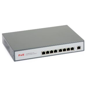PoE Switch: ULTIPOWER 0098at (9x10/100Mbps incl. 8xPoE 802.3at )