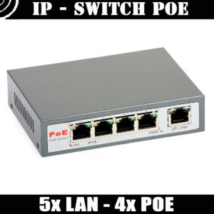 PoE Switch: ULTIPOWER 0054af (5xRJ45, 4xPoE 802.3af)