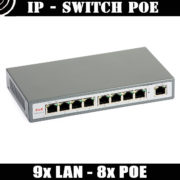 PoE Switch: ULTIPOWER 0098af (9xRJ45, 8xPoE 802