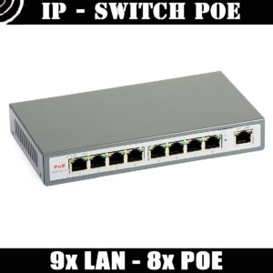PoE Switch: ULTIPOWER 0098af (9xRJ45, 8xPoE 802.3af)