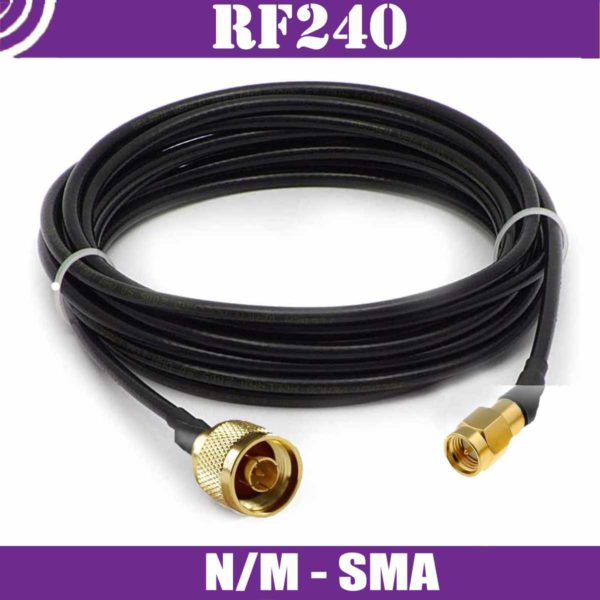 Patch cables N/m-SMA – RF240 – 50ohm 2