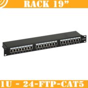 Patch Panel (1U, 24 FTP CAT5e RJ45 ports) 2