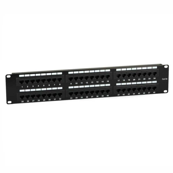 Patch Panel (2U, 48 CAT5 RJ45 ports) 1