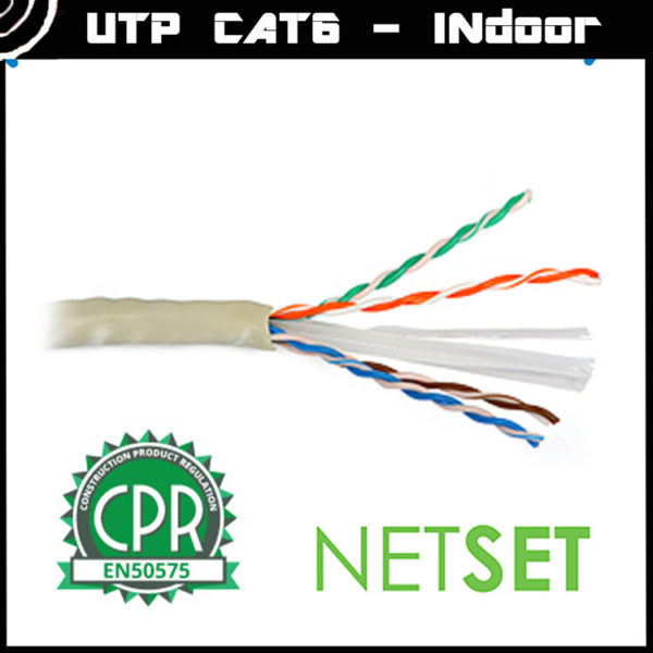 CAT 6 Cable: NETSET BOX U/UTP 6 (indoor) [1m] 2