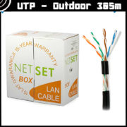 Cat 5e UTP Cable: NETSET U/UTP PE (outdoor) [305m] 2