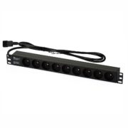 AC Power Strip (19″ RACK, 1U, 9 outlets, IEC320C13/UPS plug) 1